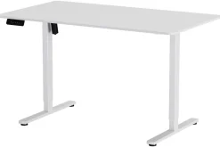 Hæve sænkebord hvid 140x80cm