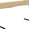 Hæve sænkebord PLUS natur 200x100cm