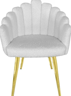 Jasmin teddy hvid/guld