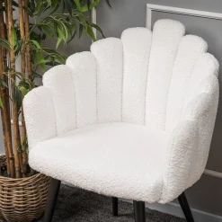Jasmin teddy hvid/sort
