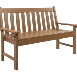 Komposit bænk teak