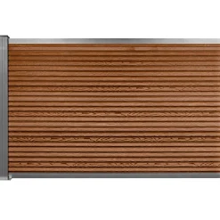 Komposithegn med 1 stolpe 104cm brun