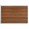 Komposithegn med 1 stolpe 120cm brun/alu