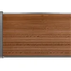 Komposithegn med 1 stolpe 120cm brun/grå