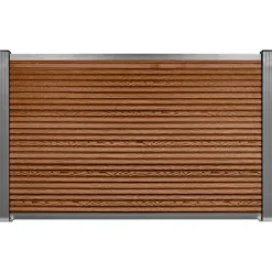Komposithegn med 2 stolper 104cm brun