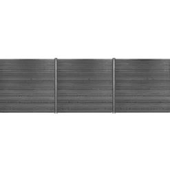 Komposithegnsæt 526x180cm antracitgrå/grå