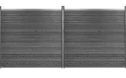 Komposithegnsæt 353x164cm antracitgrå