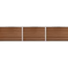 Komposithegnsæt 346x120cm brun/alu