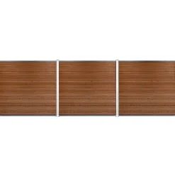 Komposithegnsæt 526x180cm brun/alu