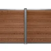 Komposithegnsæt 233x120cm brun/grå