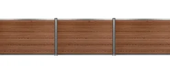 Komposithegnsæt 346x120cm brun/grå
