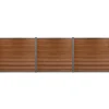 Komposithegnsæt 526x180cm brun/grå