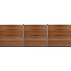 Komposithegnsæt 526x180cm brun/grå