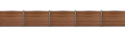 Komposithegnsæt 572x120cm brun/grå