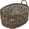 Kurv oval med håndtag 53x40x25cm