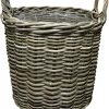 Kurv rund kubu rattan ø40cm