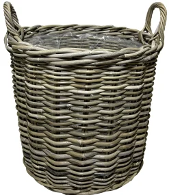 Kurv rund kubu rattan ø40cm