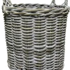 Kurv rund kubu rattan lys ø40cm