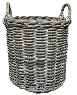 Kurv rund kubu rattan lys ø40cm