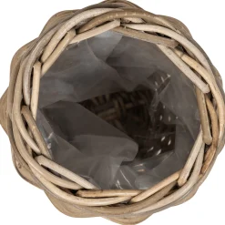 Kurv rund kubu rattan ø20x20cm