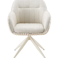 Laura med drejefunktion imiteret pels beige