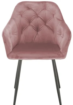 Lea velour rosa