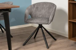 Liv med drejefunktion plys grå