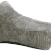 Lounge sækkestol fløjl beige