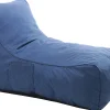 Lounge sækkestol stof denim