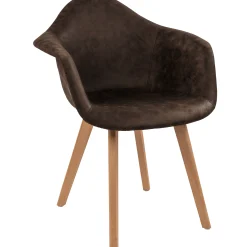 Lucas suede mørkebrun/natur