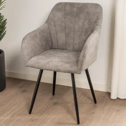 Lucy med drejefunktion suede grå