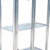 Minidrivhus med hjul poly sølv 77,6x41,5x111,1cm