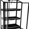 Minidrivhus med hjul poly sort 77,6x41,5x111,1cm.