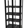 Minidrivhus med hjul sort 77,6x41,5x141cm