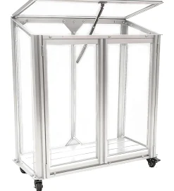 Minidrivhus poly sølv 67,6x33,2x69cm