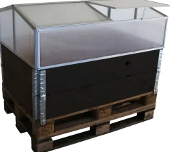 Minidrivhus sølv 120x80x37cm