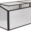 Minidrivhus sort 120x80x57cm