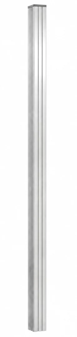 Nedgravningsstolpe 1 stk sølv 120cm komposithegn