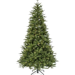 Nordisk juletræ med lys og timer 270cm