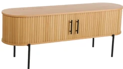 Palma jalousiskab 138x40x53,5cm eg natur/sort