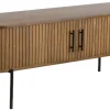Palma jalousiskab 138x40x53,5cm eg smoked/sort
