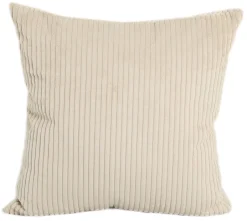 Pude fløjl beige 50x50cm