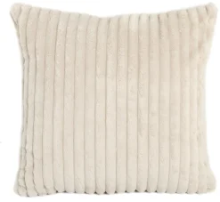 Pude imiteret pels beige 50x50cm