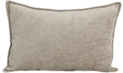 Pude velour gråbrun 60x40cm