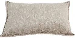 Pude velour gråbrun 60x40cm