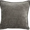 Pude velour grå 50x50cm