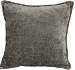 Pude velour grå 50x50cm
