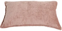 Pude velour rosa 60x40cm