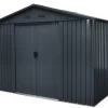 Redskabsskur stål antracit 7.2m2