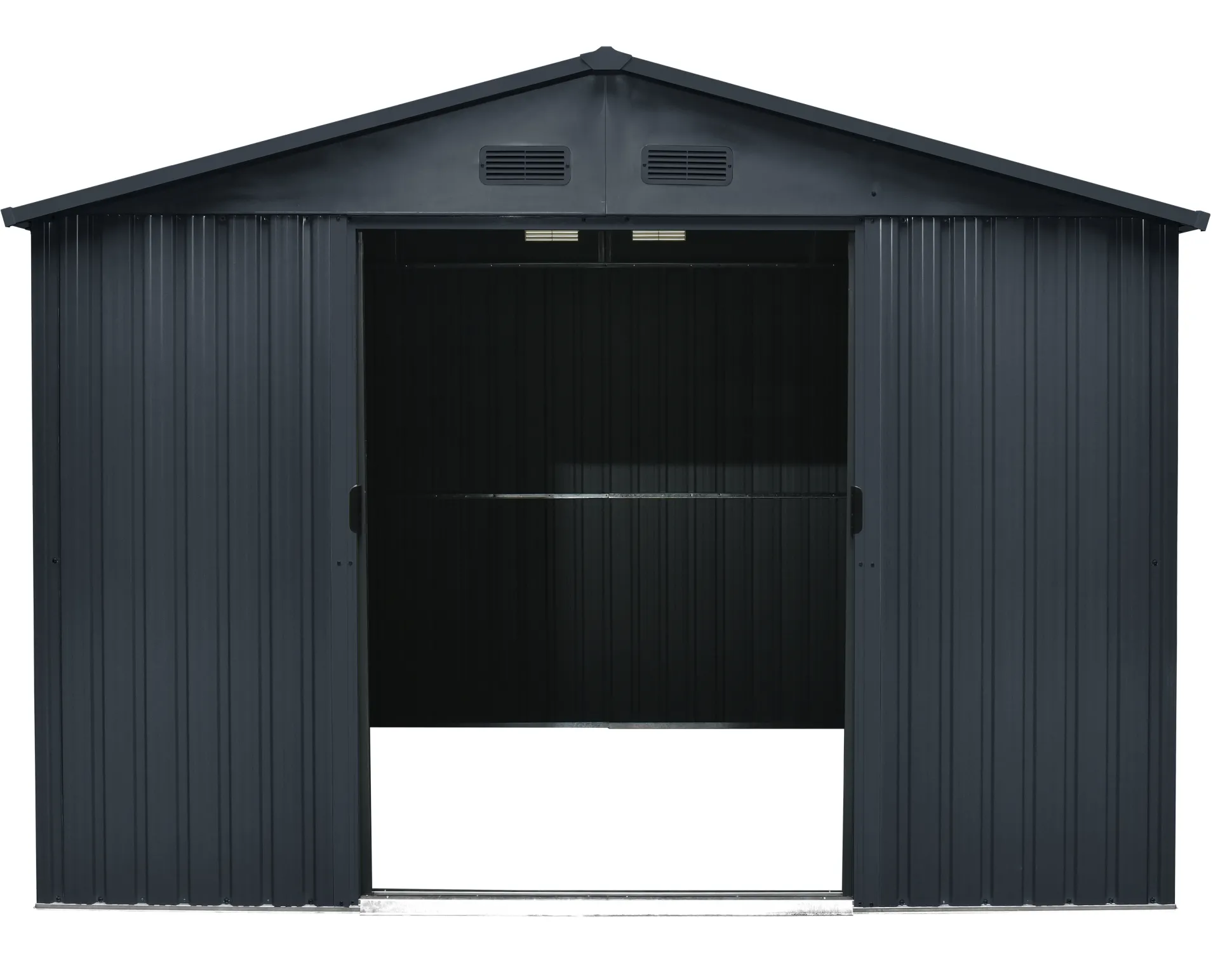 Redskabsskur stål antracit 7.2m2